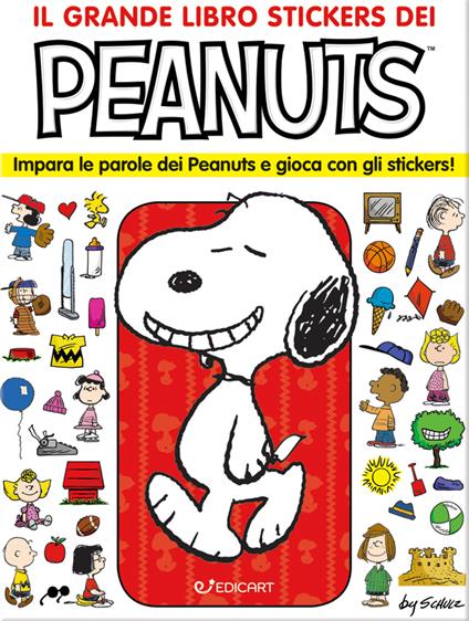 Il grande libro stickers dei Peanuts. Impara le parole dei Peanuts e gioca con gli stickers! Ediz. illustrata - Charles M. Schulz - copertina