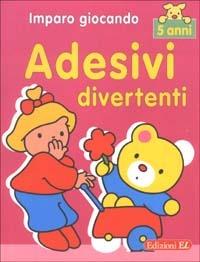 Imparo giocando. Adesivi divertenti. 5 anni - copertina