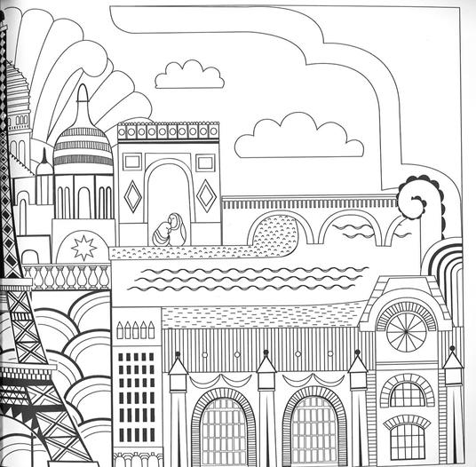 Città meravigliose. Album da colorare anti-stress. Ediz. illustrata - Rosie Goodwin,Alice Chadwick - 2