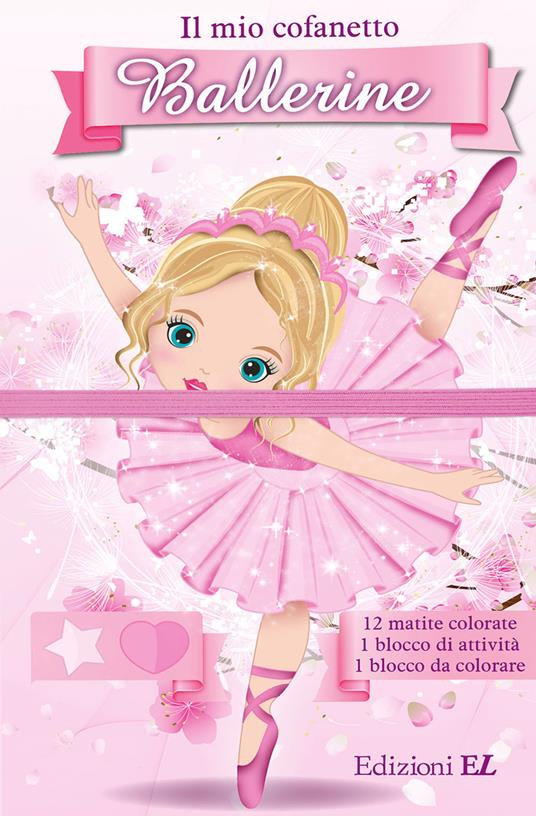 Il mio cofanetto. Ballerine. Ediz. illustrata. Con 12 matite colorate - copertina