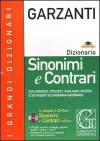 Dizionario dei sinonimi e contrari. Con CD-ROM - copertina