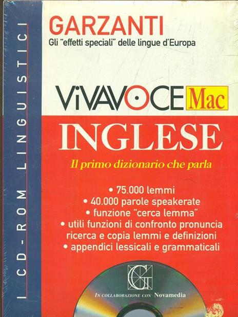 Vivavoce Mac inglese. Il primo dizionario che parla. CD-ROM - 3