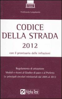 Codice della strada 2012 - copertina