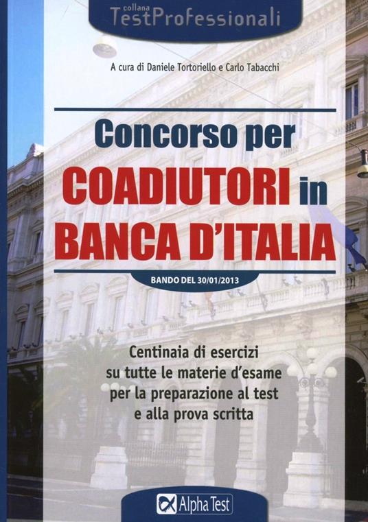 Concorso per coadiutori in Banca d'Italia - copertina