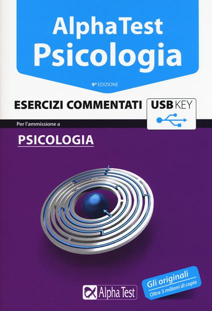 Alpha Test. Psicologia. Esercizi commentati. Con chiave USB - copertina