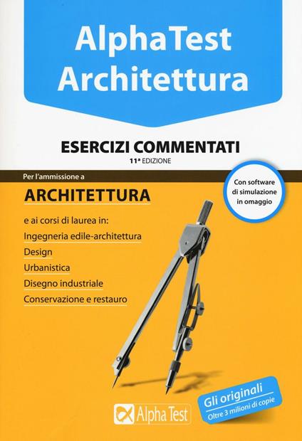 Alpha Test. Architettura. Esercizi commentati. Con software di simulazione - copertina