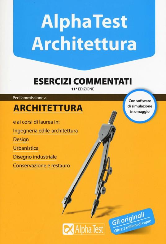 Alpha Test. Architettura. Esercizi commentati. Con software di simulazione - copertina