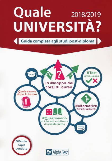 Quale università? Guida completa agli studi post-diploma 2018-2019 - Fausto Lanzoni,Vincenzo Pavoni - copertina