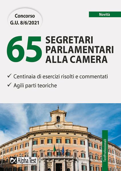 Concorso per 65 segretari parlamentari alla Camera - Carlo Tabacchi - copertina