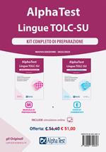 Alpha Test. Lingue TOLC-SU. Kit di preparazione