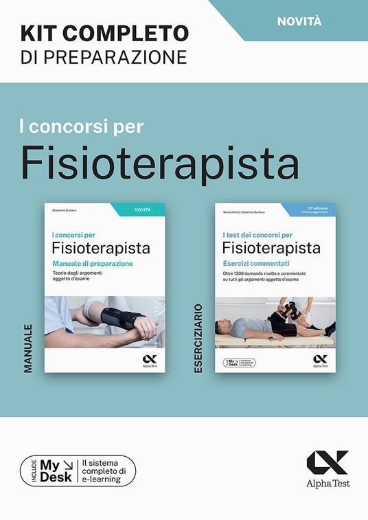 I concorsi per fisioterapista. Kit completo di preparazione - Ekaterina Burkova,Sonia Vettori - copertina