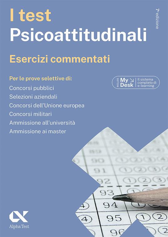 I test psicoattitudinali. Esercizi commentati. Ediz. MyDesk. Con Contenuto digitale per download e accesso on line - Massimiliano Bianchini,Giovanni Vannini - copertina