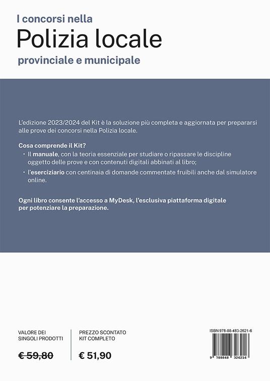 I concorsi nella polizia locale, provinciale e municipale. Kit completo di preparazione. Ediz. MyDesk. Con Contenuto digitale per download e accesso on line - 2