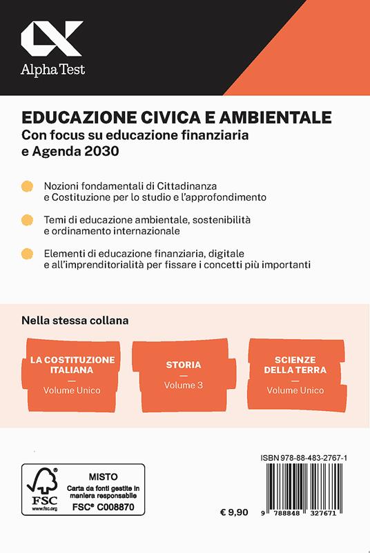 Educazione civica e ambientale. Educazione civica e ambientale. Con focus su educazione finanziaria e Agenda 2030. Con estensioni online - Mattia Goffetti,Massimo Drago - 2