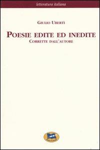 Poesie edite ed inedite. Corrette dall'autore [1871] - Giulio Uberti - copertina