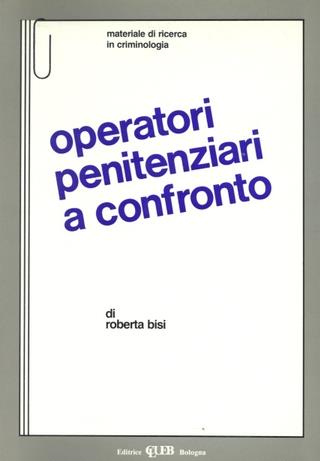 Operatori penitenziari a confronto - Roberta Bisi - copertina