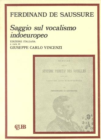 Saggio sul vocalismo indoeuropeo - Ferdinand de Saussure - copertina