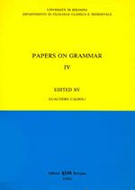 Papers on grammar. Vol. 4