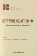 Software didattico '94. Documentazione di esperienze