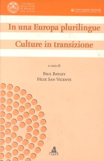 In una Europa plurilingue. Culture in transizione - copertina