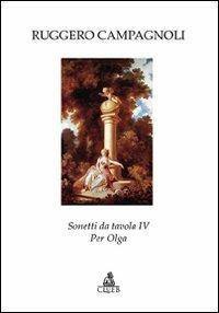 Sonetti da tavola IV. Per Olga - Ruggero Campagnoli - copertina