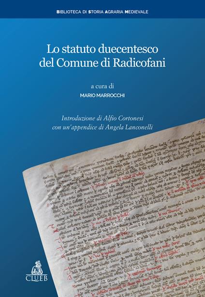 Lo statuto duecentesco del Comune di Radicofani - Mario Marrocchi - ebook