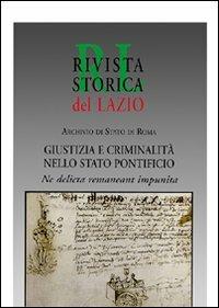 Giustizia e criminalità nello Stato pontificio - copertina