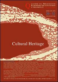 Quaderni PAU. Rivista semestrale del Dipartimento patrimonio architettonico e urbanistico dell'Università di Reggio Calabria vol. 29-32: cultural heritage - copertina