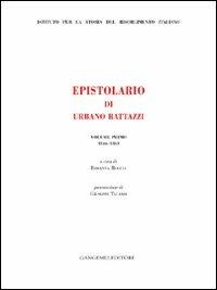 Epistolario di Urbano Rattazzi. Vol. 1: 1846-1861. - copertina
