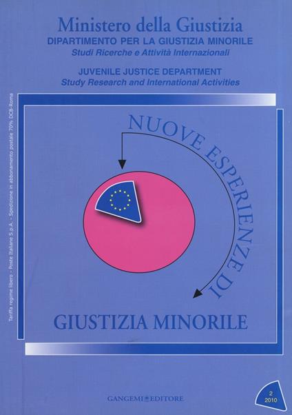 Nuove esperienze di giustizia minorile (2010). Vol. 2 - copertina