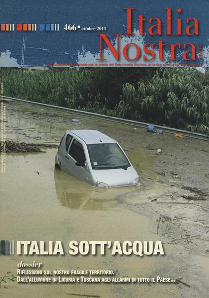 Italia nostra (2011). Vol. 466: Italia sott'acqua - copertina