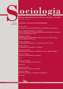 Image of Sociologia. Rivista quadrimestrale di scienze storiche e sociali (2015). Vol. 2