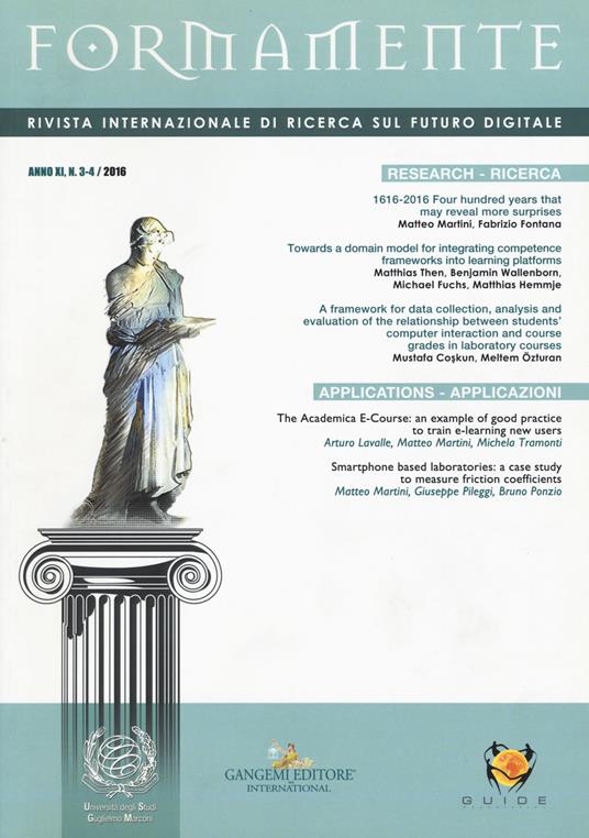 Formamente. Rivista internazionale sul futuro digitale. Ediz. inglese (2016). Vol. 3-4 - copertina