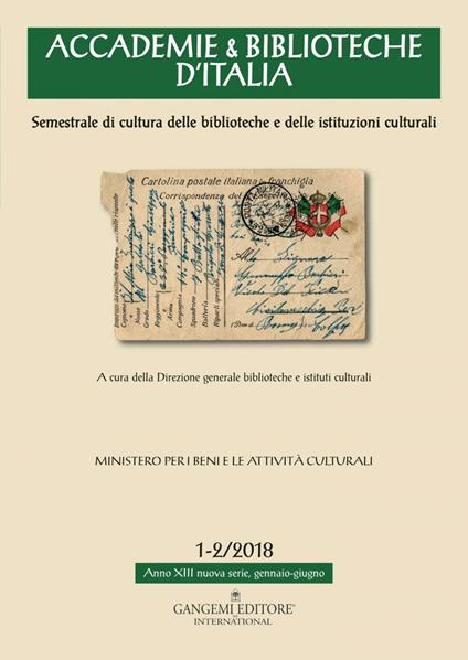 Accademie & biblioteche d'Italia (2018). Vol. 1-2 - Paola Passarelli - ebook