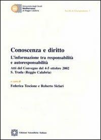 Conoscenza e diritto - copertina