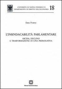 L'insindacabilità parlamentare - Erik Furno - copertina