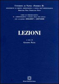 Lezioni - copertina