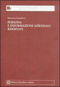 Persona e informazioni aziendali riservate - Giovanna Chiappetta - copertina