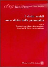 I diritti sociali come diritti della personalità - copertina