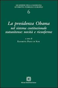 La presidenza Ibama nel sistema costituzionale statunitense. Novità e riconferme - copertina