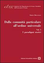 Dalla comunità particolare all'ordine universale. I paradigmi storici