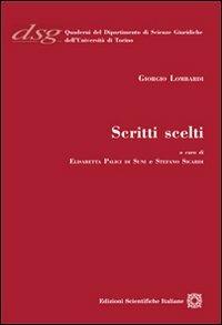 Giorgio Lombardi. Scritti scelti - copertina