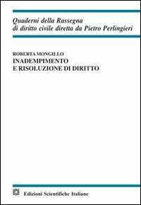 Inadempimento e risoluzione di diritto - Roberta Mongillo - copertina