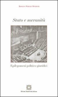 Stato e sovranità - Adolfo S. Spadoni - copertina