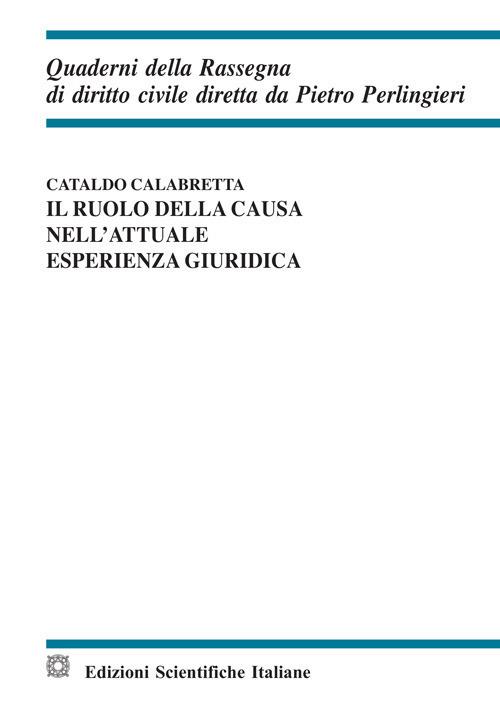 Il ruolo della causa nell'attuale esperienza giuridica - Cataldo Calabretta - copertina