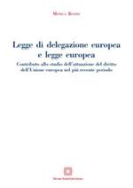 Legge di delegazione europea e legge europea