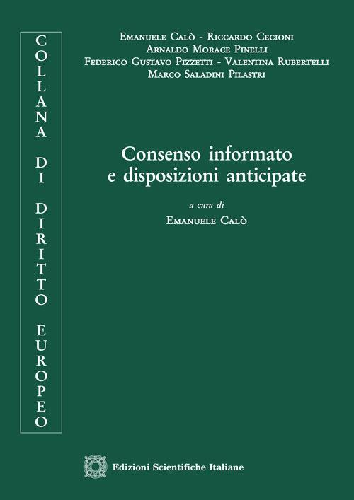 Consenso informato e disposizioni anticipate - copertina