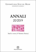 Annali del Dipartimento di scienze giuridico-sociali e dell'amministrazione (2019). Vol. 20