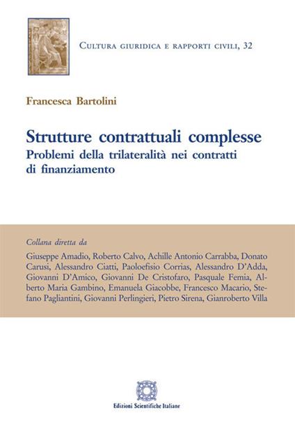 Strutture contrattuali complesse - Francesca Bartolini - copertina