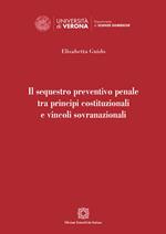 Il sequestro preventivo penale tra principi costituzionali e vincoli sovranazionali